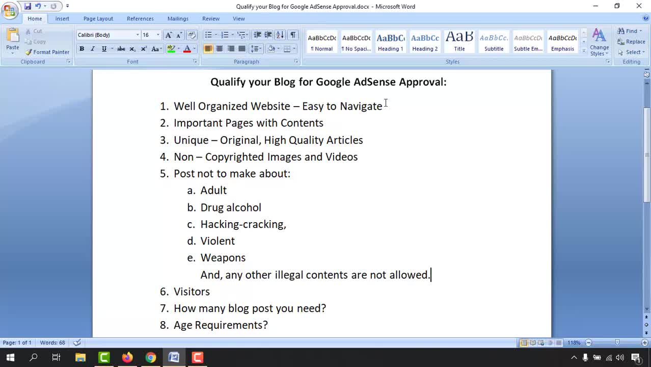 How to Make your Blogspot Blog Eligible for Google AdSense?