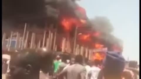 Fire guts Techiman Central market, destroys goods worth thousands of cedis