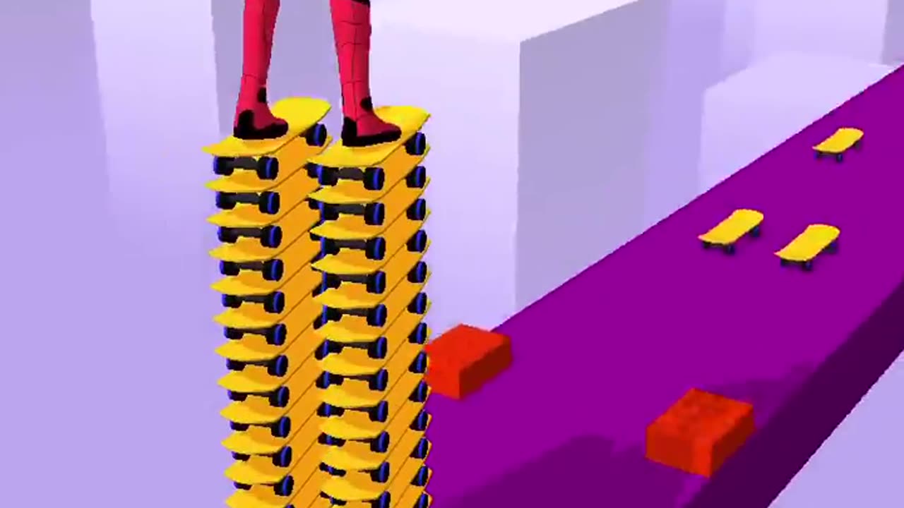 Spiderman skater stacker gameplay