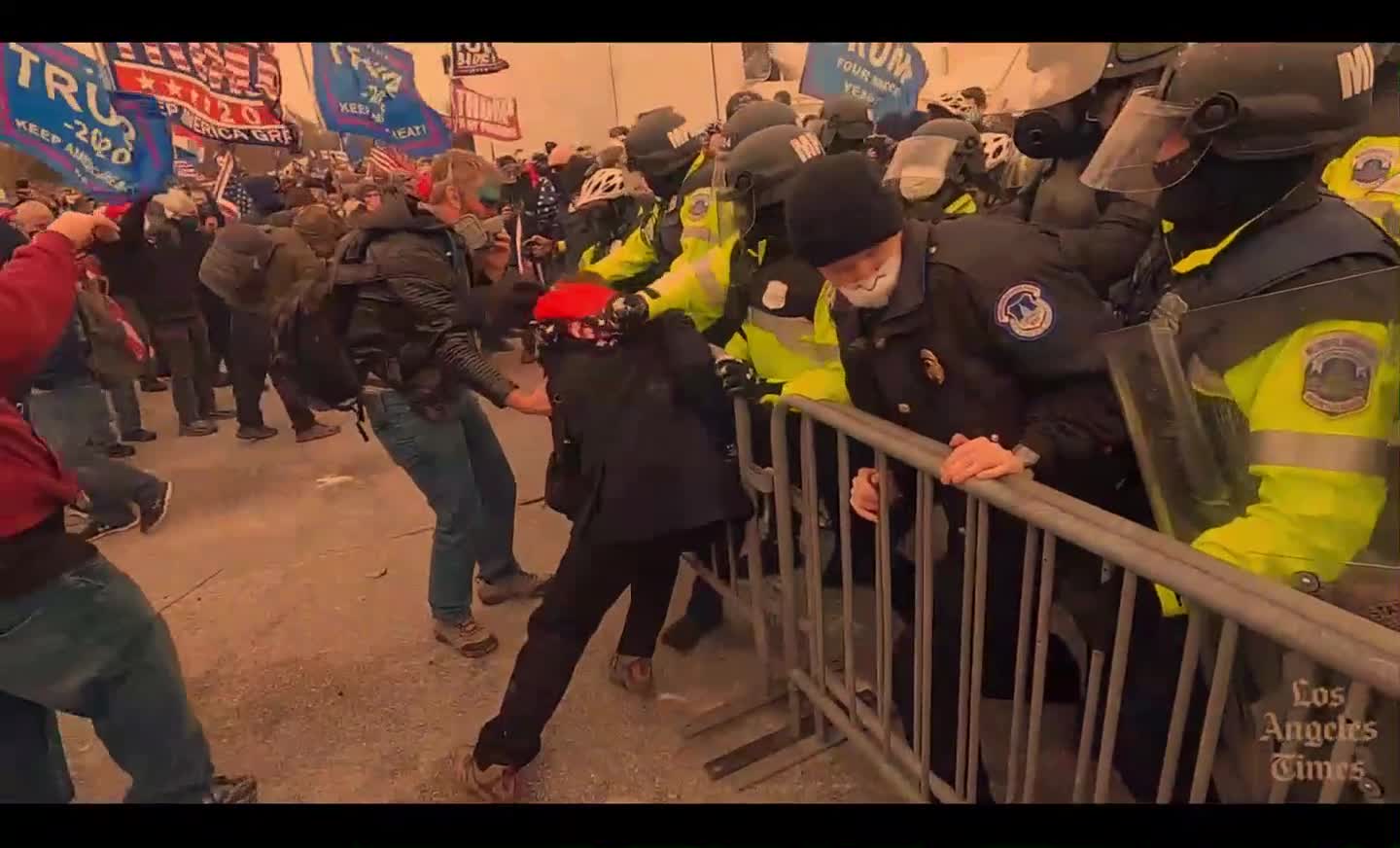 January 6th Insurrection - FIGHT AT FENCE