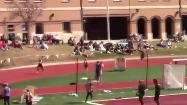 Dog joins track race and wins!