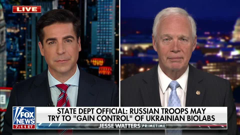 Senator Johnson on Jesse Watters Primetime 3.9