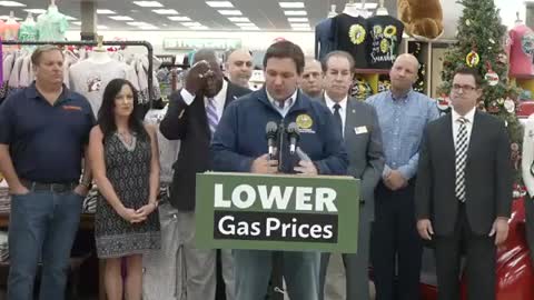 Ron DeSantis with gasoline relief