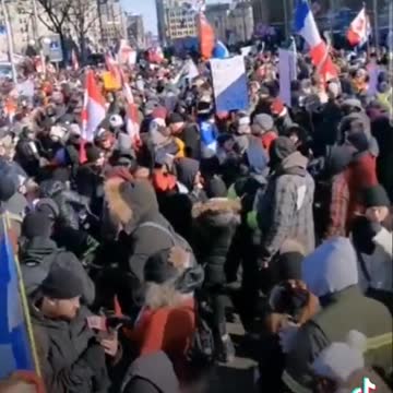 SOUND ON ! Canada Ottawa Freedom Convoy 2022 HOLY SHIT 🍁