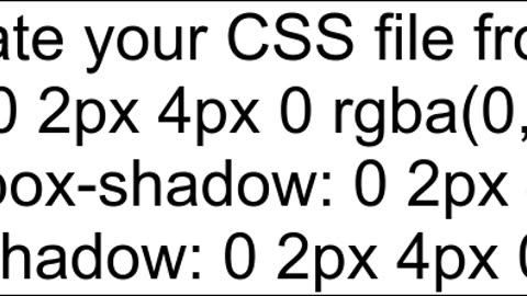 How to add a shadow under a navbar using CSS