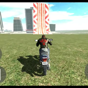 Indian biker 3D jumping