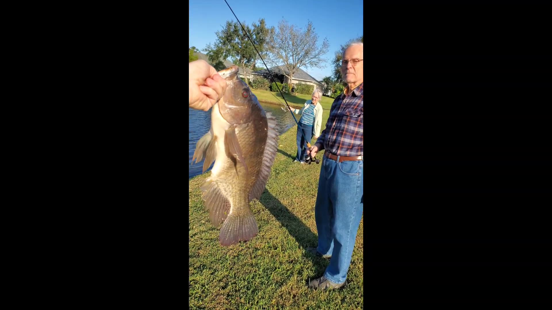 First Time Fishing for Grandma