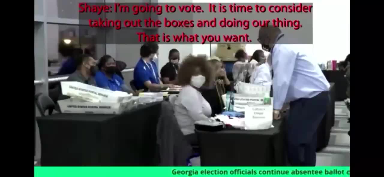 Another video of Georgia voter fraud