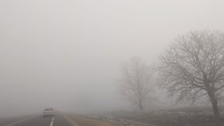 Driving through the densest fog I've ever seen!!!