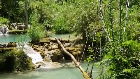 Waterfalls and swimming pools of LOAS