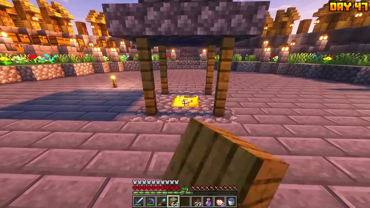 I Survived 100 Days in One Block Lucky Block in Hardcore Minecraft!!