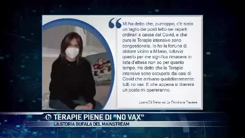 IL CASO DELLA MALATA ONCOLOGICA CHE NON E’ STATA CURATA A CAUSA DEI “NO-VAX”