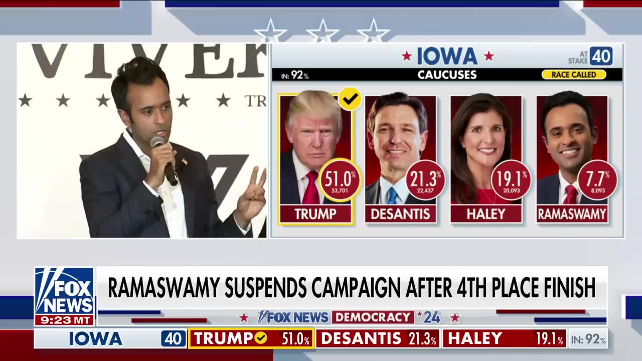 [2024-01-15] Vivek Ramaswamy drops out of race, endorses Trump