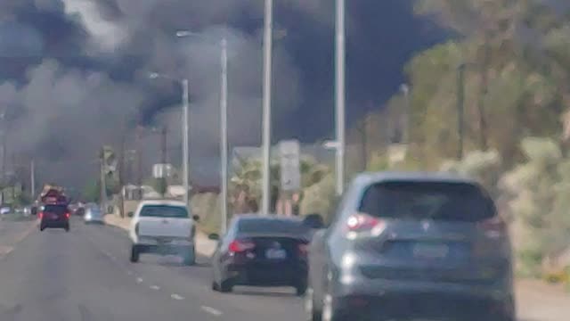 Fire downtown Phoenix