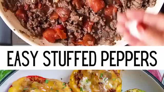 Easy stuffed peppers recipe