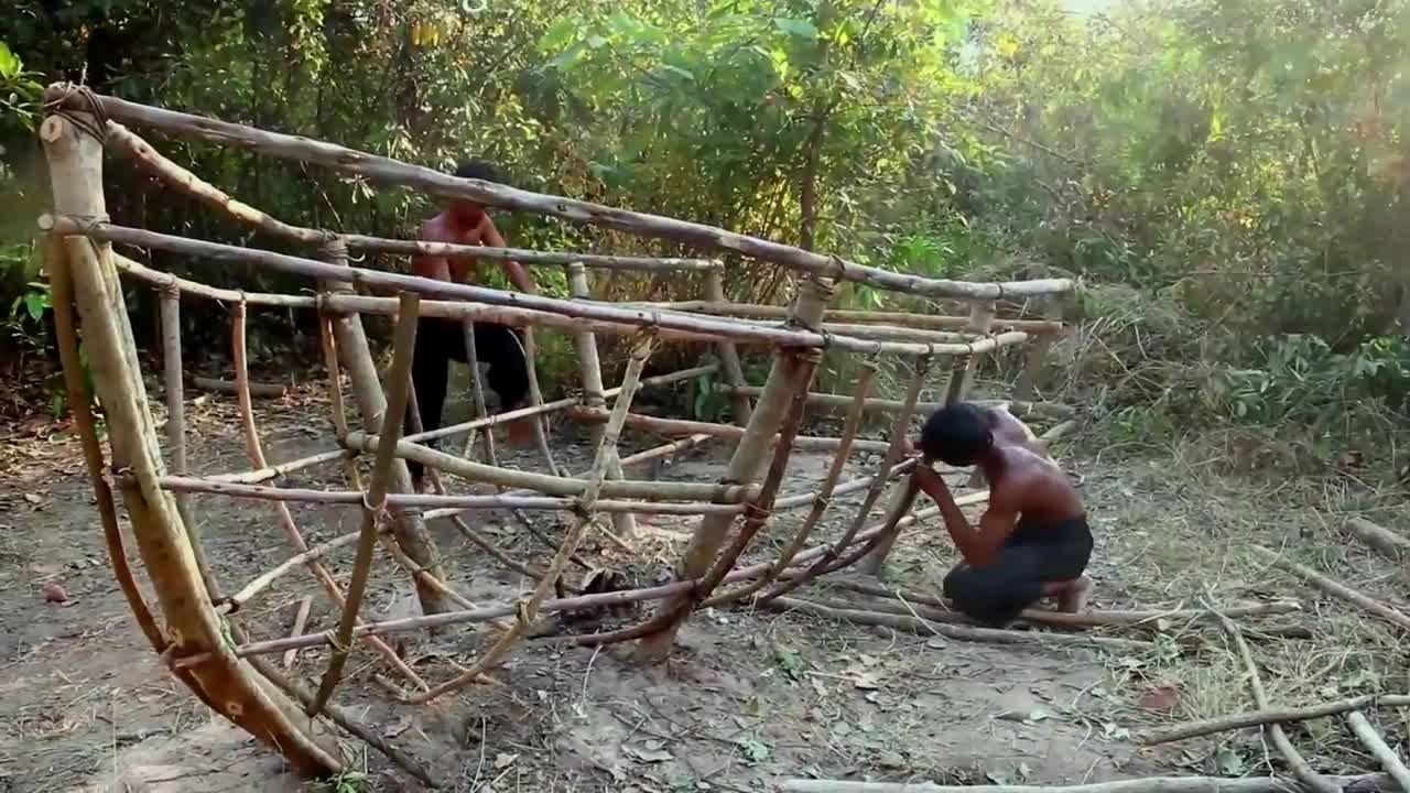 Build Boat House And Beautiful Swimming Pool around