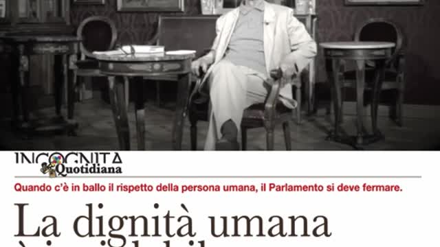 La dignità umana é inviolabile - Gianluca Magi