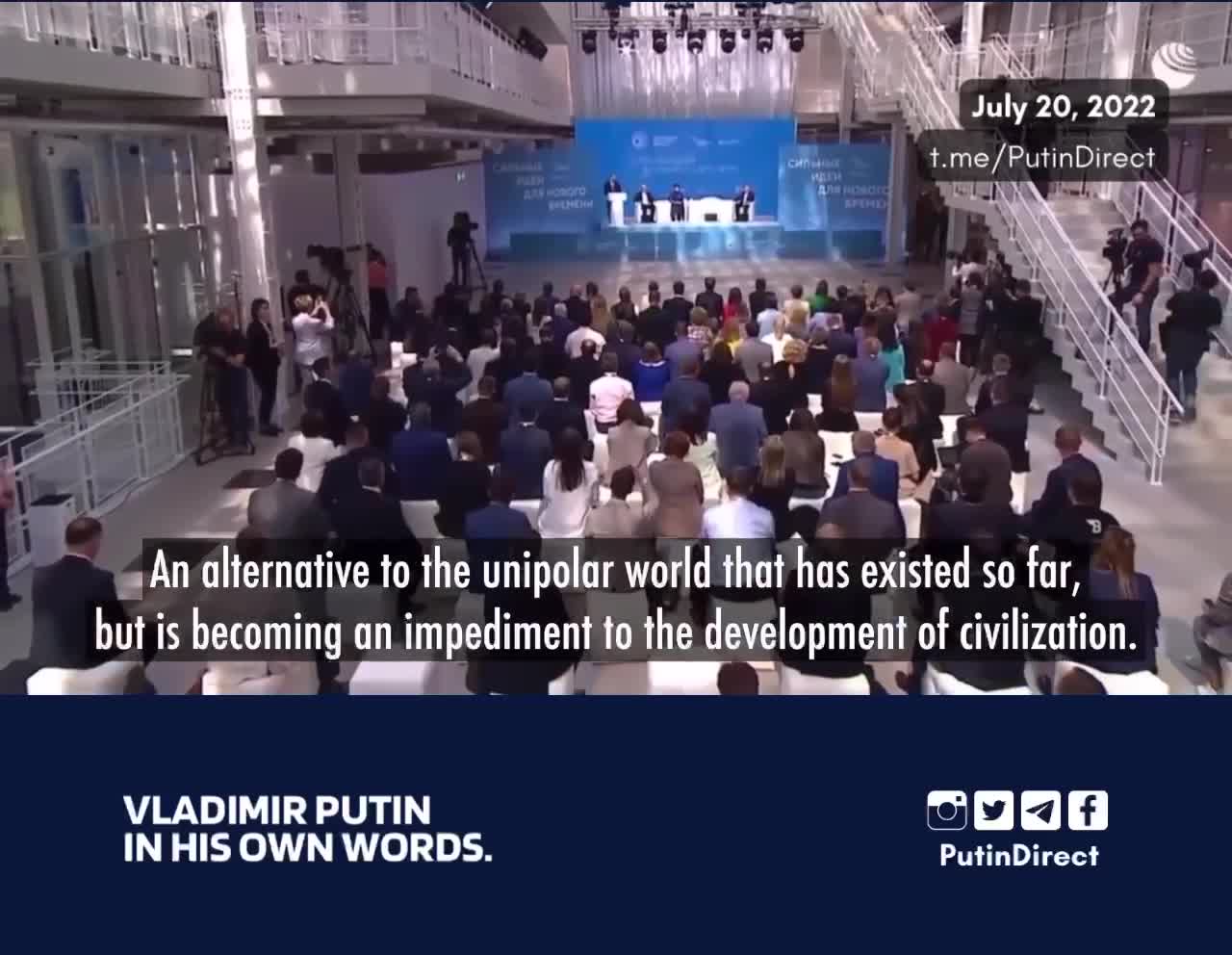 Putin: Moving Forward to a Peaceful World