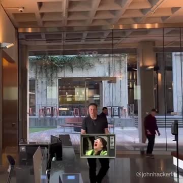 Liberal scream sink meme for Elon Musk