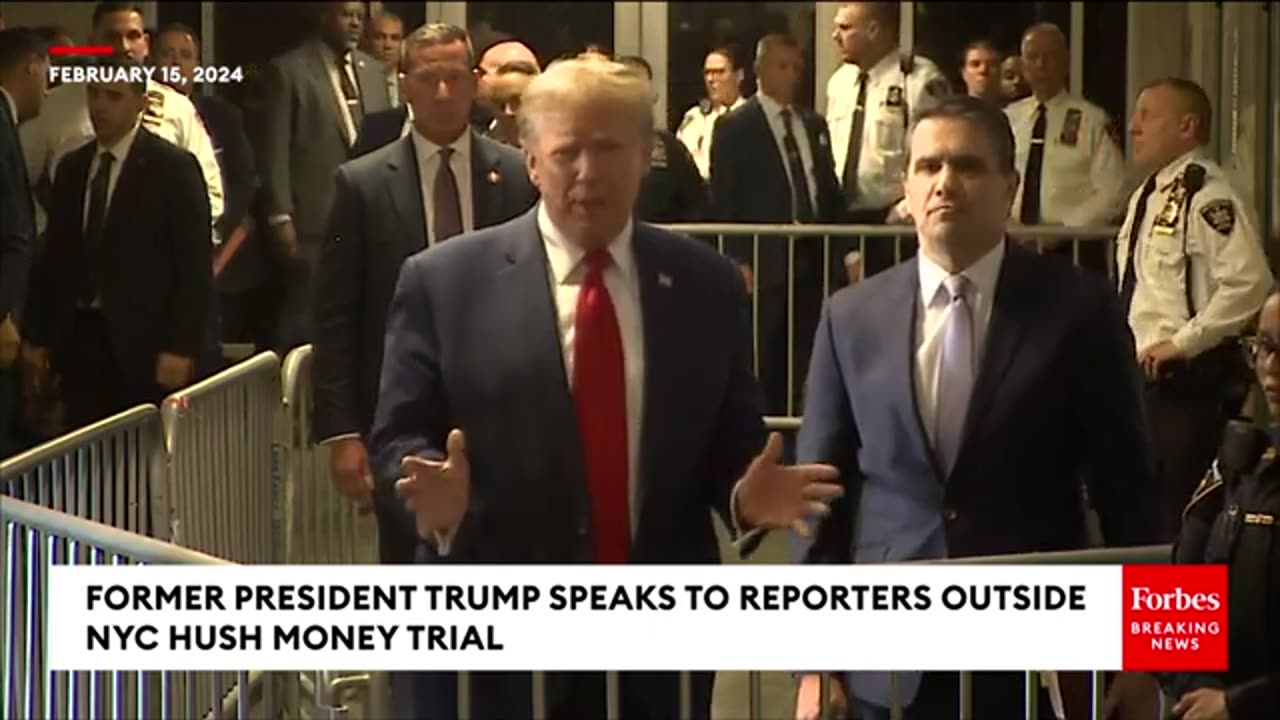 Trump Rails Against Biden, Justice System Outside NYC Hush Money Trial