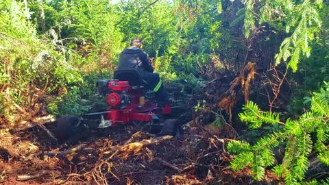 Trail Building With Towable Backhoe - Part 6