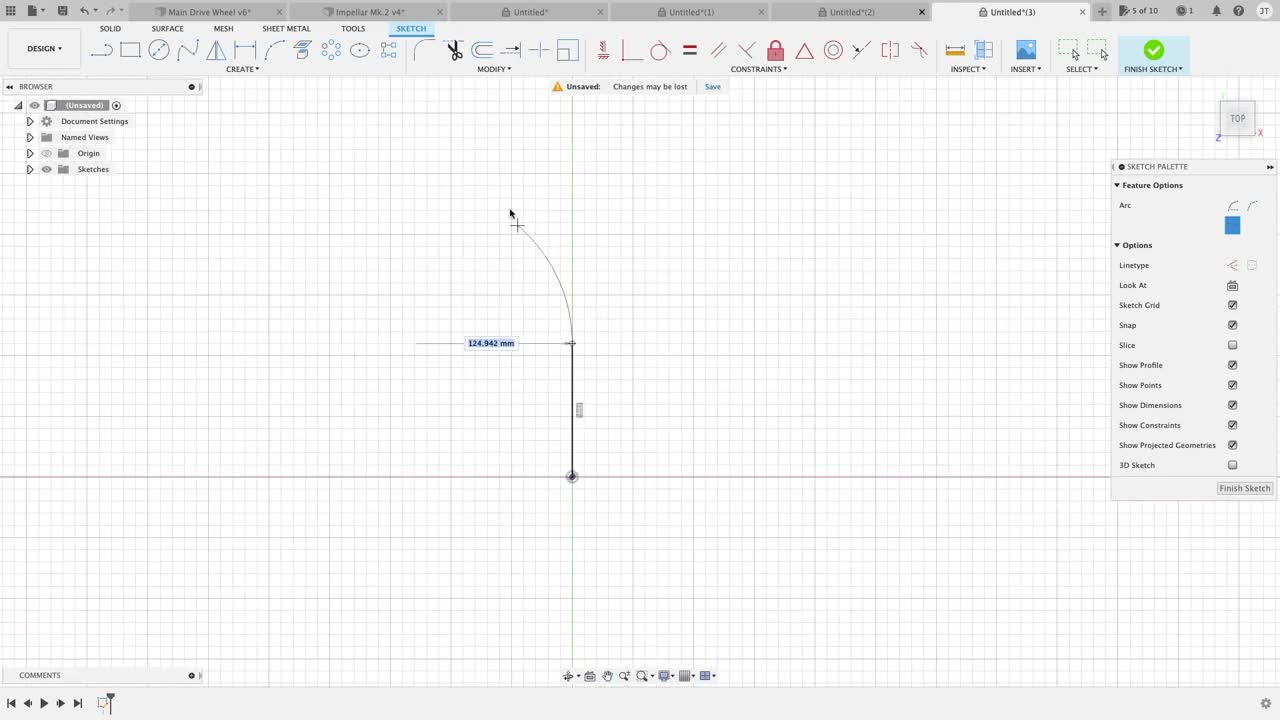 (Part.8) 2D Sketching (Arcs). Fusion 360 for the absolute beginner help series.