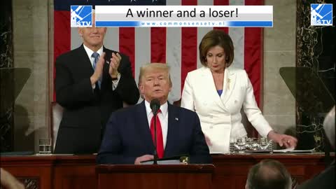 Vrijspraak Trump. Pelosi verscheurt SOTU