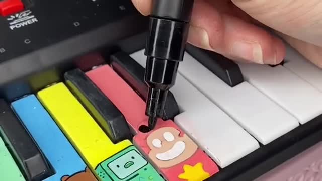 Day nine of painting my cartoon keyboard