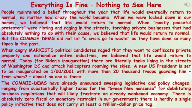 Everything is Fine - Nothing to See Here...
