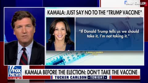 Tucker Carlson CALLS OUT Democrats For Refusing the Vaccine Under Trump.