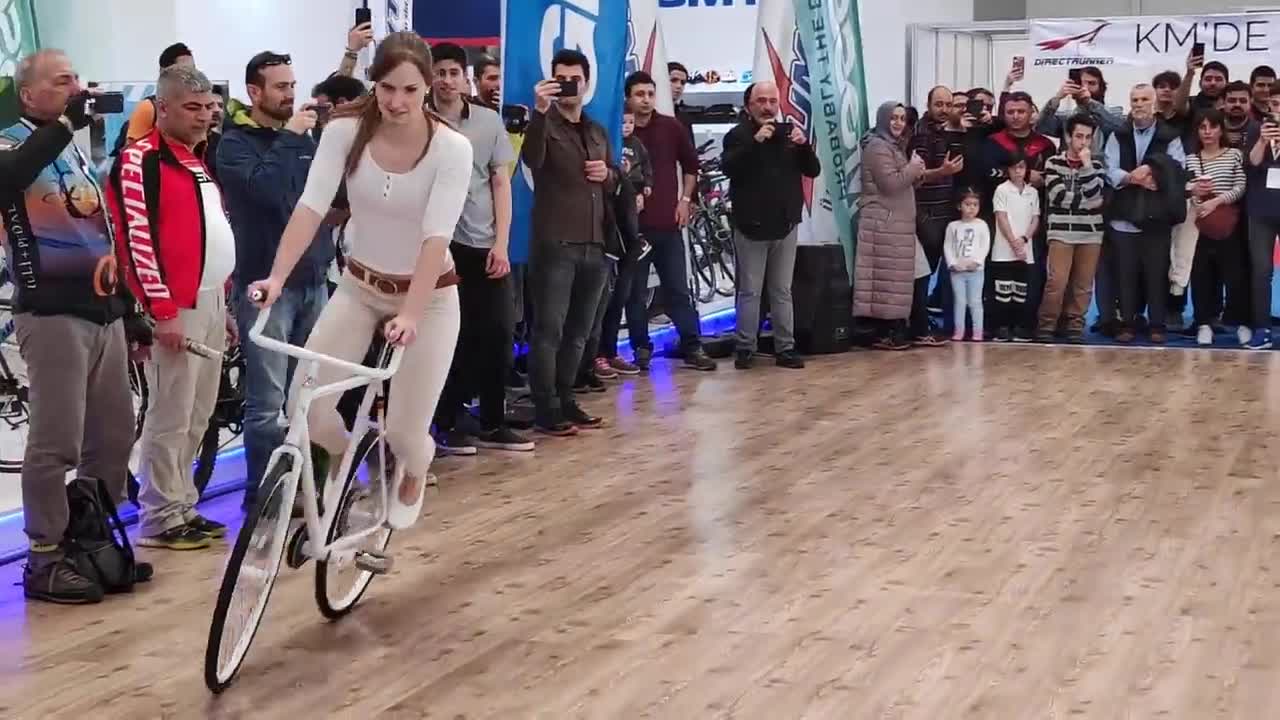 Girl Biker Performs - You Must See-11