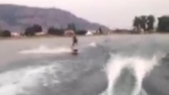 Wakeboard bail to faceplant