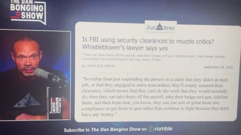 What FBI is allegedly doing to whistleblowers who dare to speak out is RIDICULOUS