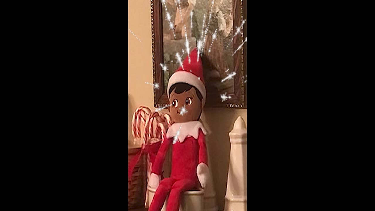 Elf gives grandma an easy bake