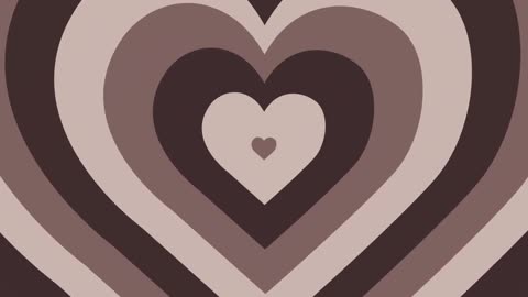 473. Heart Tunnel Background🤎Brown Neon Heart