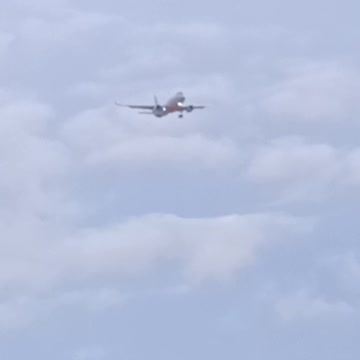 Large plane outside my window