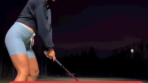 Golf girls 😱 impossible shot