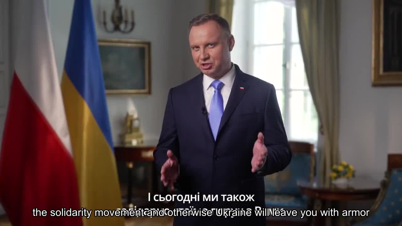 Polish President Andrzej Duda congratulated Ukrainians on Independence Day