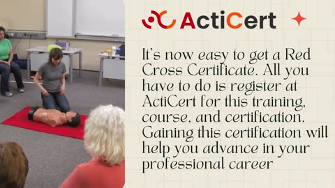 Red Cross certificate