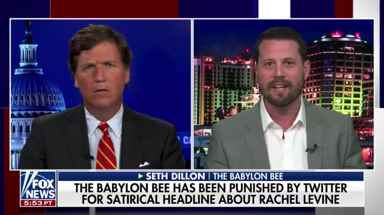 Tucker Carlson interviews Seth Dillon from Babylon Bee over being canceled by Twitter