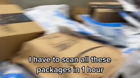 I have to scan all these packages in 1 hour