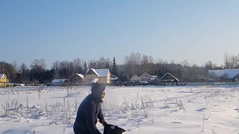 Evaporation of water in cold air