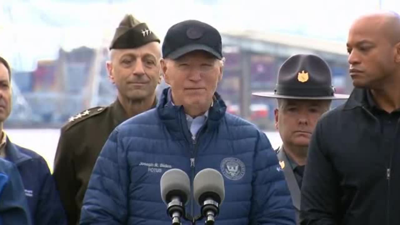 Watch this crazy guy talk at the Baltimore Bridge. WOW . Its seriously looking like 25th amendment time for Biden. Like now