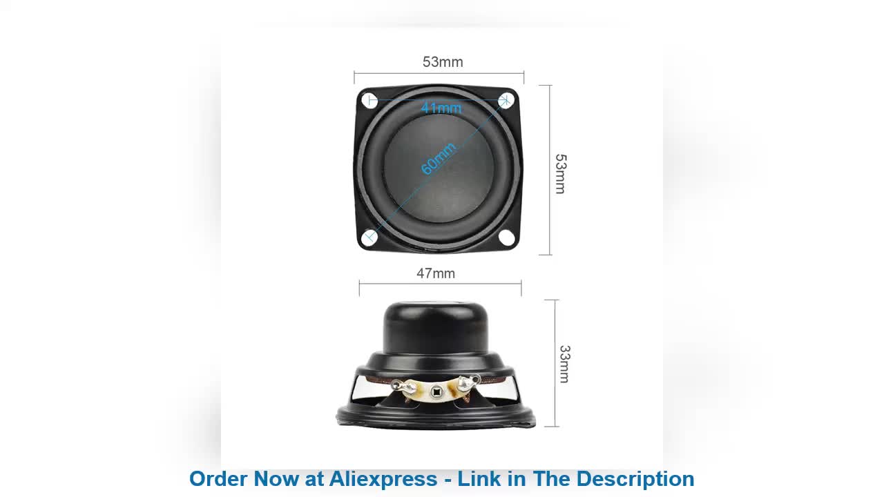 ✨ AIYIMA Audio Speaker Driver 2Inch 53MM 4Ohm 10W Full Range Speakers Bass Multimedia Loudspeaker