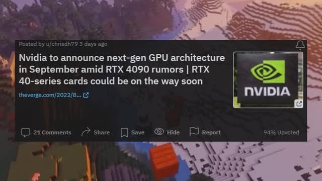 Nvidia to announce next-gen GPU architecture in September amid RTX 4090 rumors