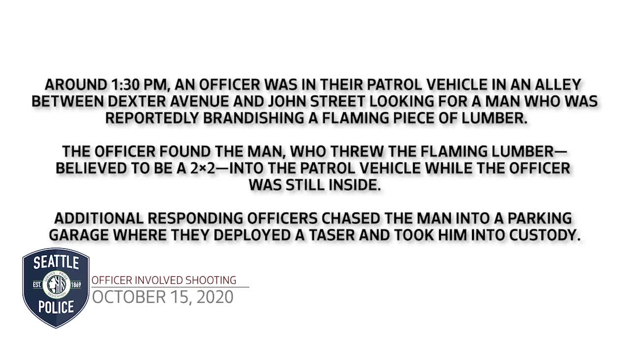 Officer Involved Shooting Oct 15 2020 Seattle PD