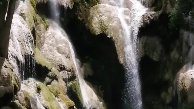 waterfalls swining pools of LAOS