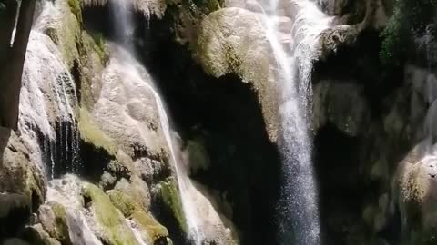 waterfalls swining pools of LAOS