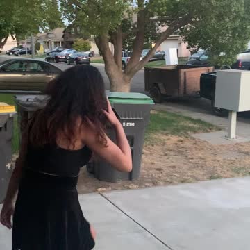 Angelica skateboarding