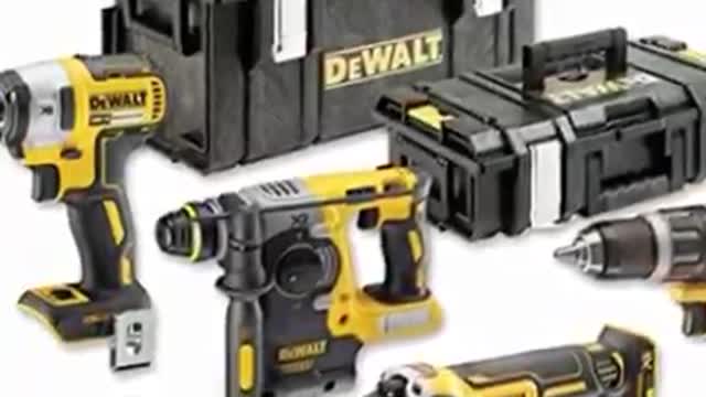 DeWALT DCK422P3-QW Akku-Kombopack (4-tlg.), 18 Volt, 18 V, Schwarz/Gelb